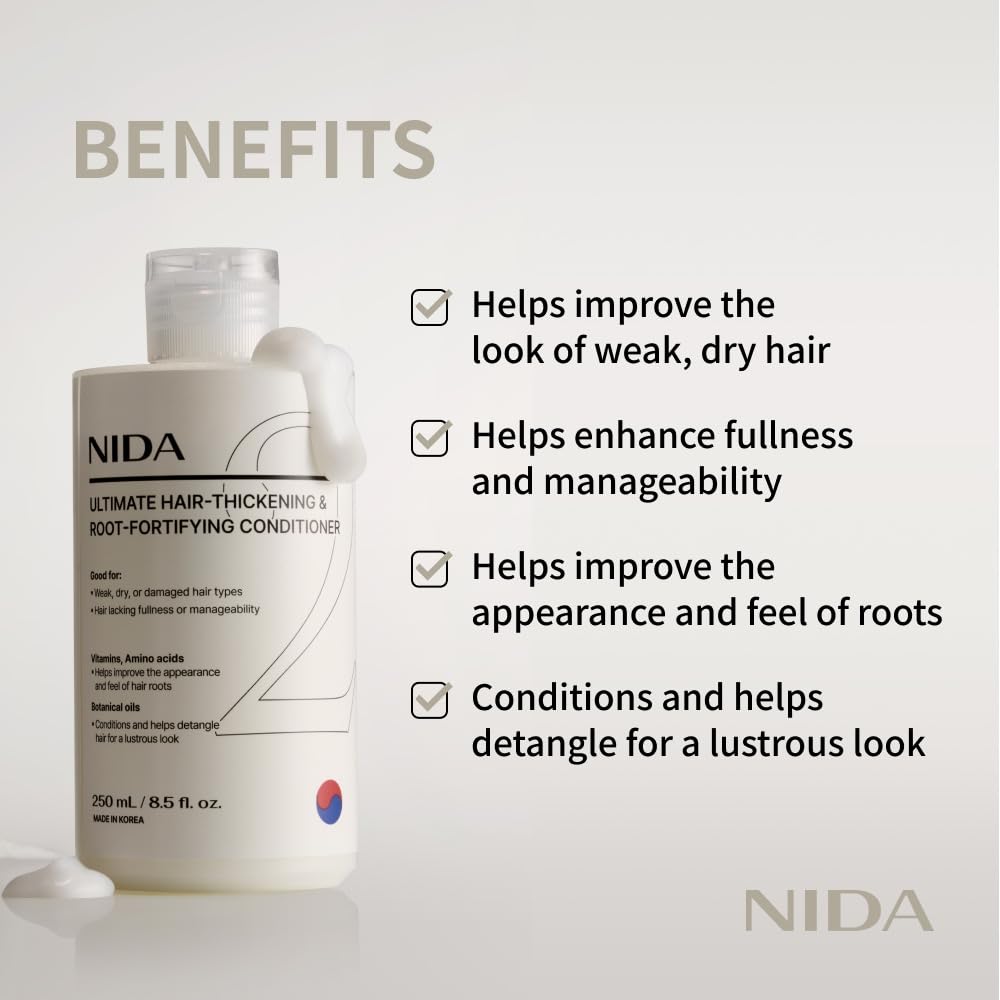 NIDA dispensing conditioner texture on hand to show creamy spreadability and easy use