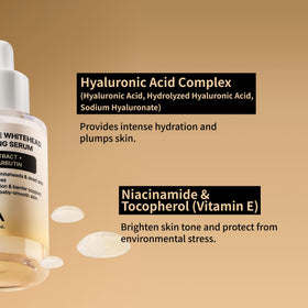 NIDA serum bottle on bathroom shelf, conveys daily routine convenience benefit