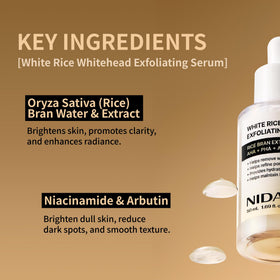 NIDA serum drop on hand, shows hydrating texture and quick absorption benefit