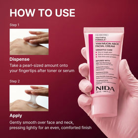 NIDA 55ml jar next to coin to convey true size and value