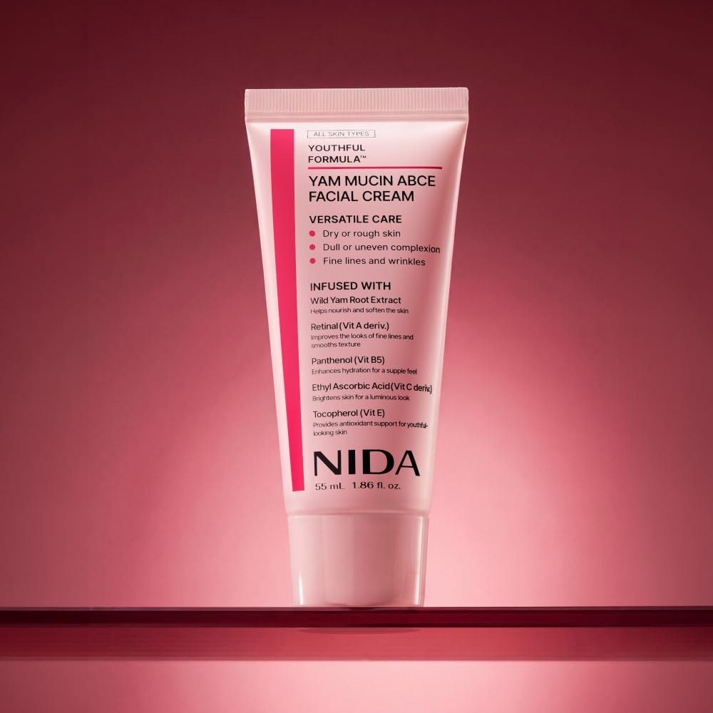 NIDA ingredient graphic showing retinal and ethyl ascorbic acid benefits