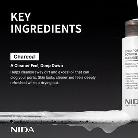 NIDA foam in hand demonstrating creamy moisturizing lather
