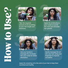 NIDHI’S GRANDMAA SECRET hair lengths after use showing restored shine and reduced frizz