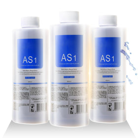 Nielies AS1 front packaging showing three 400ml bottles and product identity benefit