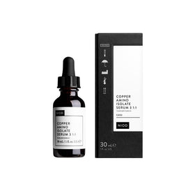 NIOD bottle front view showing clean label and compact 30ml size benefit clarity