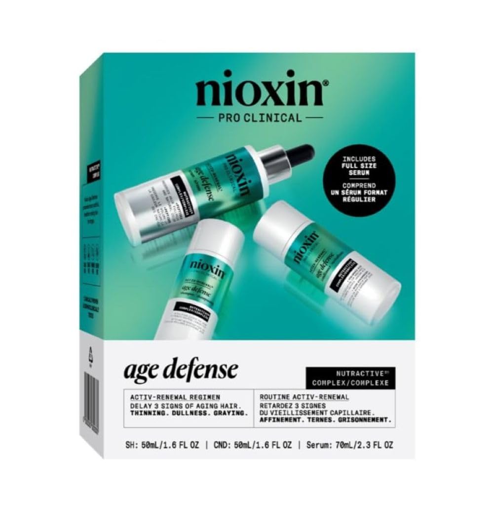 Nioxin front packaging showing kit and benefits for fuller hair