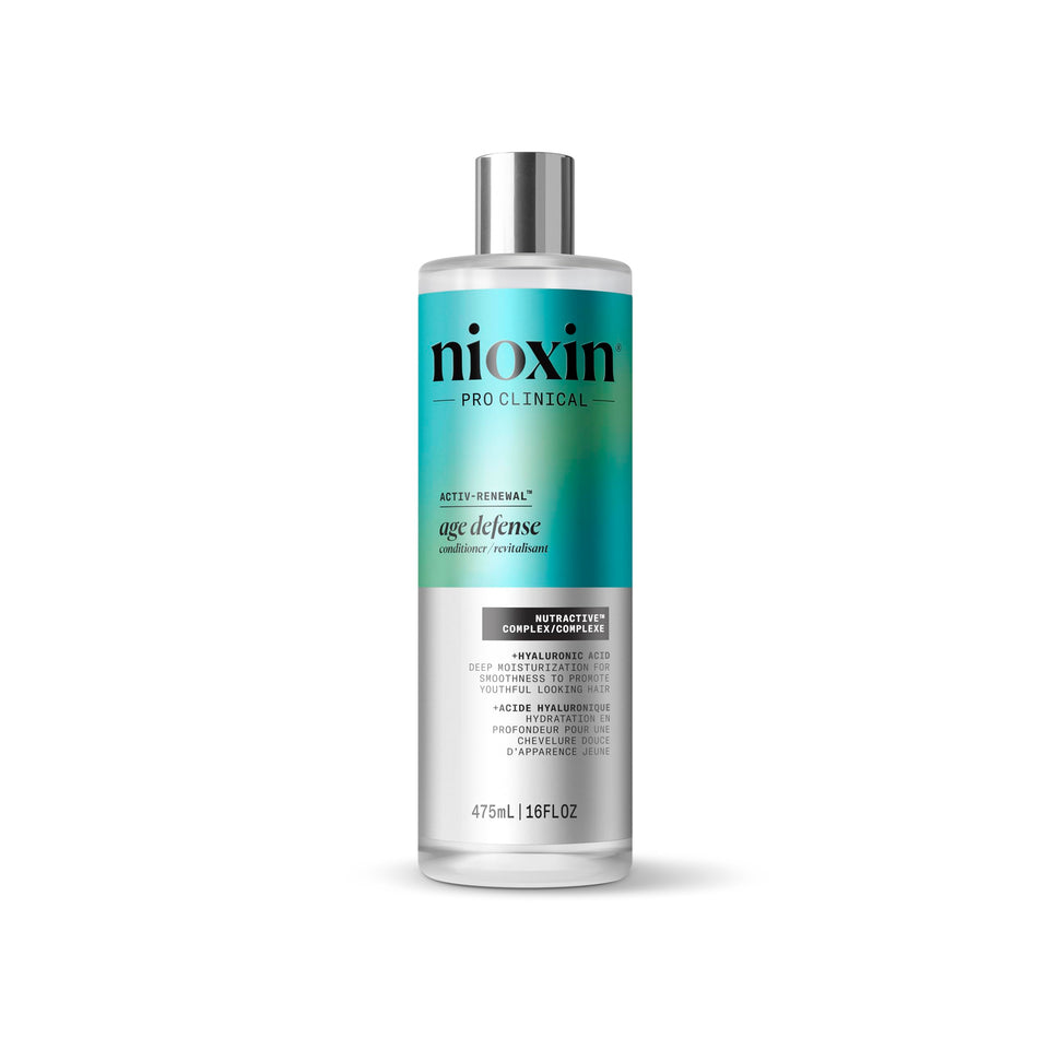 NIOXIN front packaging showing 16 fl oz bottle and benefits