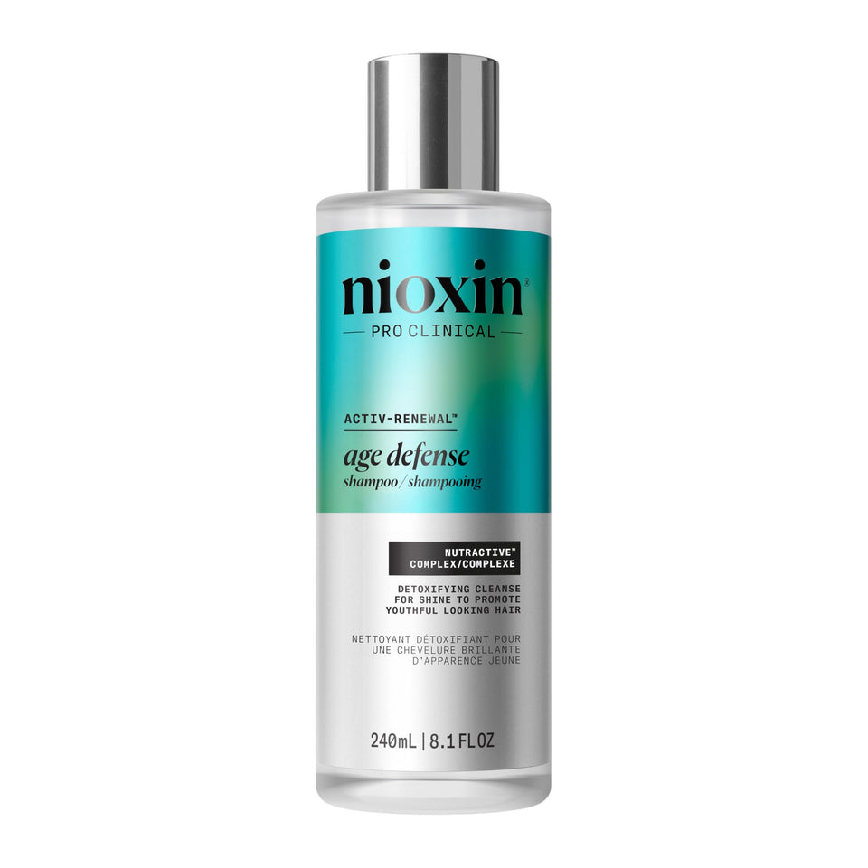 NIOXIN front packaging showing clean design and product benefit
