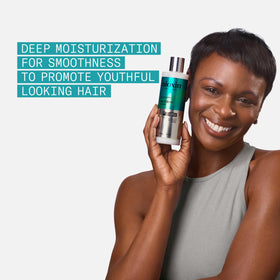 NIOXIN conditioner texture being poured to show lightweight, hydrating formula