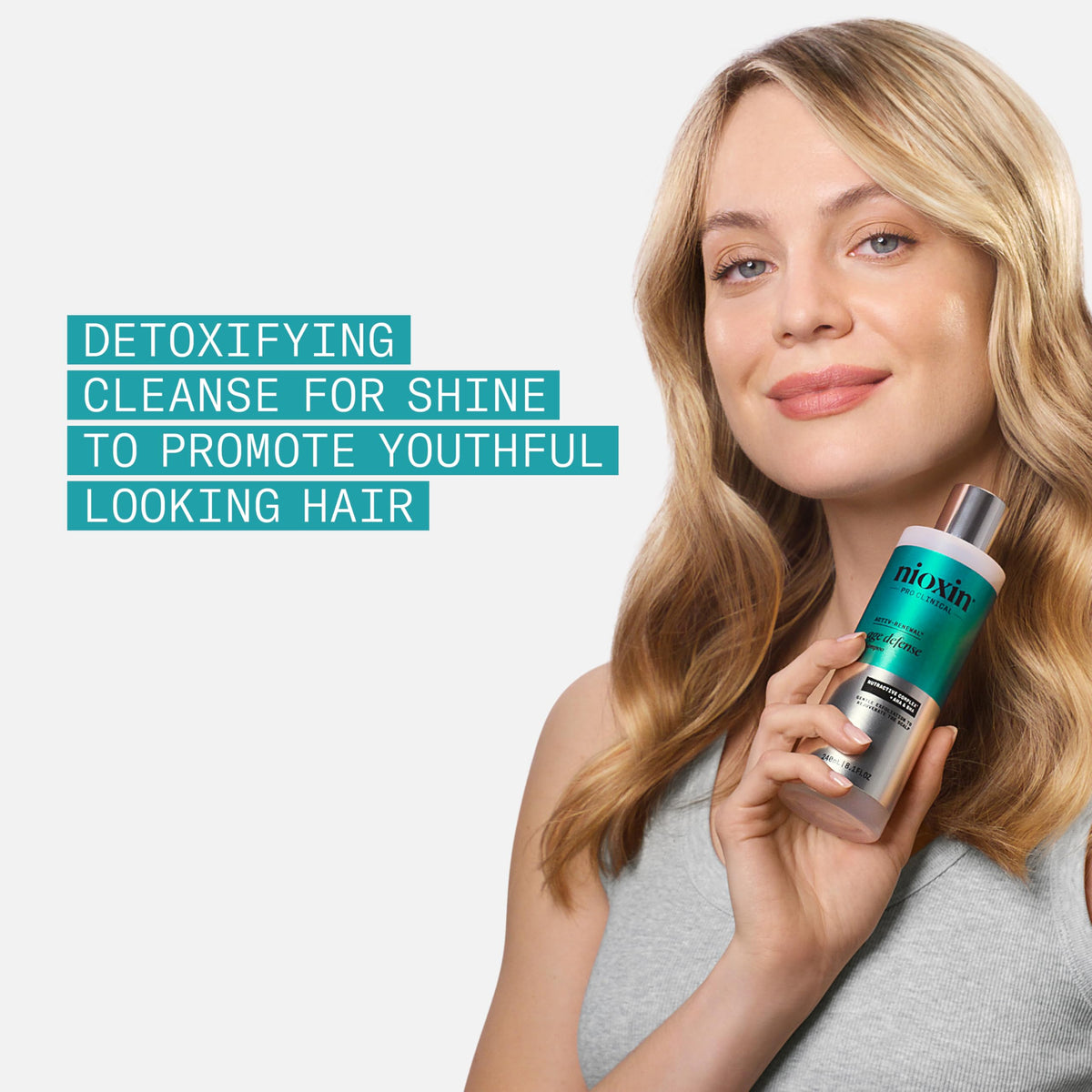 NIOXIN creamy foam texture close-up for gentle cleansing benefit