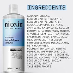 NIOXIN shampoo in bathroom setting suggesting daily routine and confidence benefit