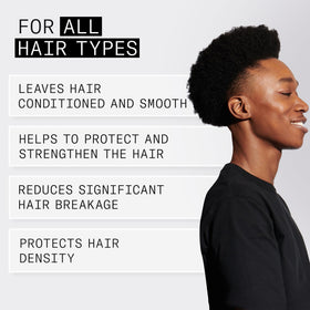 Nioxin before and after showing improved strength and fuller-looking hair benefit