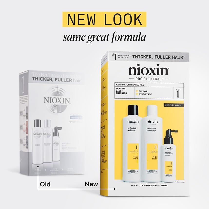 NIOXIN cleanser shampoo pump dispensing formula for clean scalp