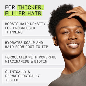 NIOXIN applied to scalp demo illustrating gentle conditioning benefit