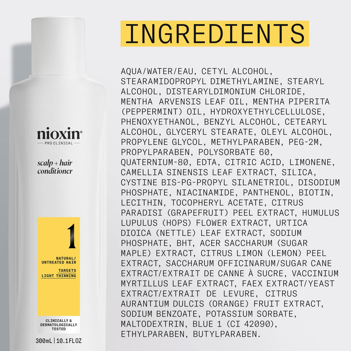 Nioxin creamy conditioner lather detail showing lightweight conditioning