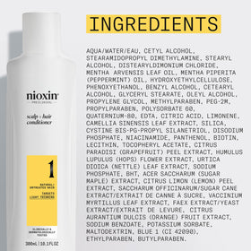 Nioxin creamy conditioner lather detail showing lightweight conditioning