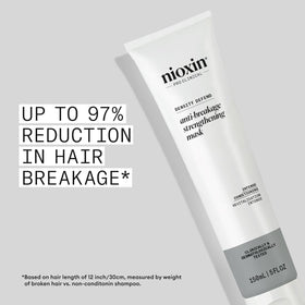 NIOXIN mask being scooped into hands for easy salon-style application