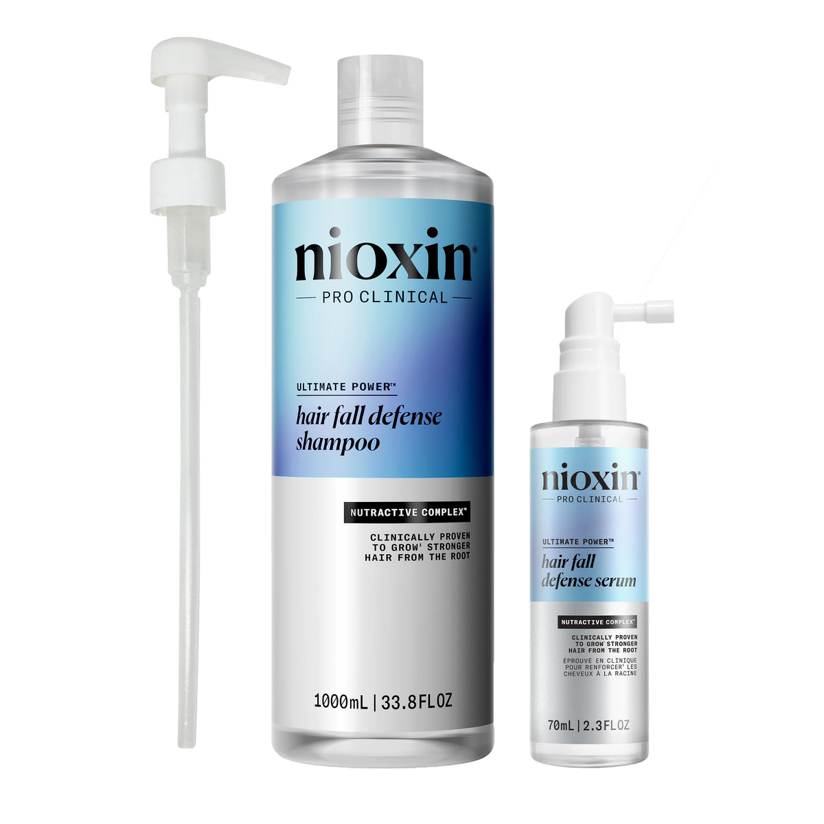 NIOXIN duo front packaging showing shampoo and leave-in for stronger hair