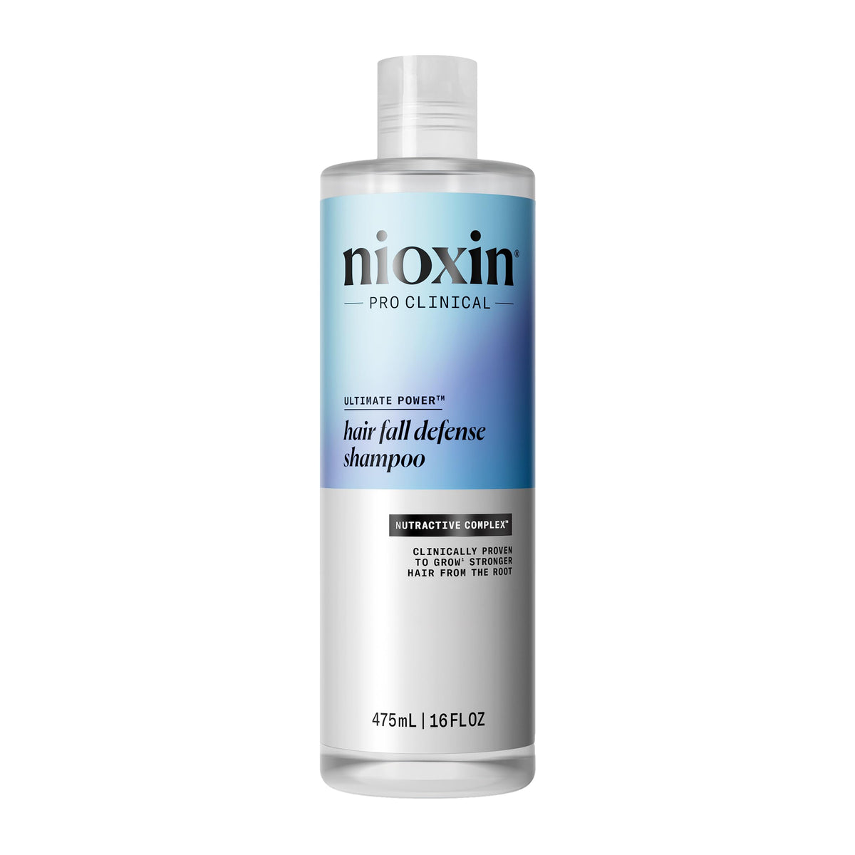 NIOXIN front packaging 16oz showing bottle and benefits
