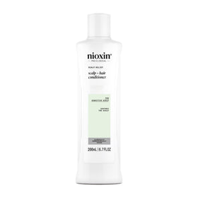 NIOXIN front packaging showing calming conditioner and brand benefit