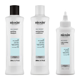 NIOXIN front packaging trial kit showing compact anti-dandruff solution benefit