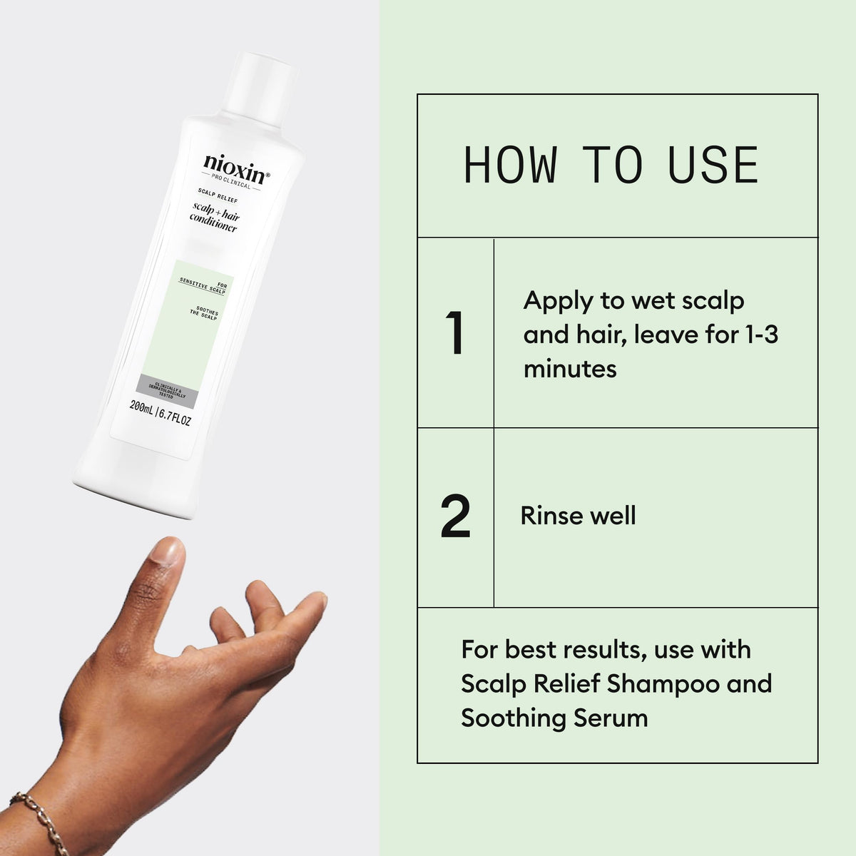 NIOXIN before and after detangling results for softer, manageable hair