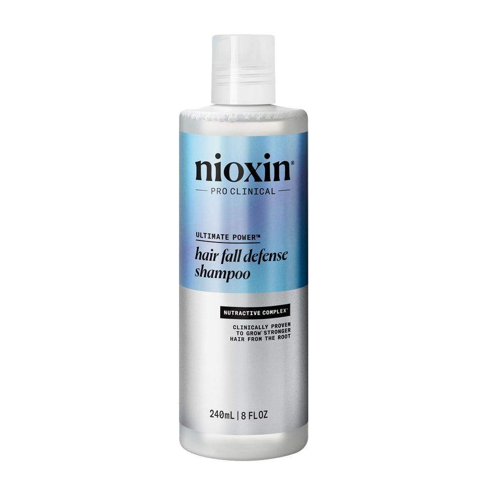 NIOXIN front bottle view showing product packaging and volume benefit
