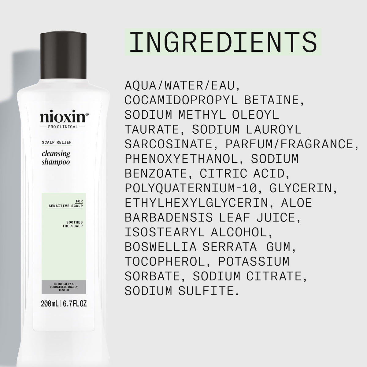 Nioxin bottle on bathroom shelf showing everyday routine benefit