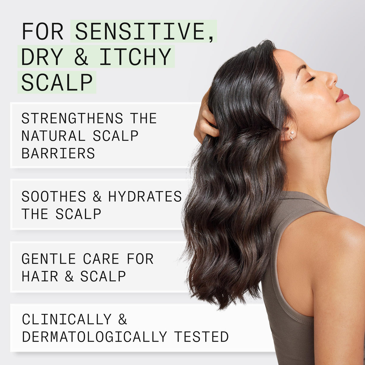 Nioxin leave-on treatment applied to scalp for lasting comfort