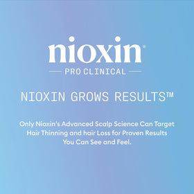 NIOXIN bottle on bathroom shelf lifestyle scene suggesting daily use