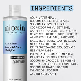 NIOXIN on bathroom shelf suggesting daily routine benefit