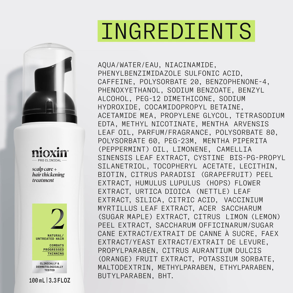 Nioxin on bathroom shelf in lifestyle setting suggesting daily treatment routine
