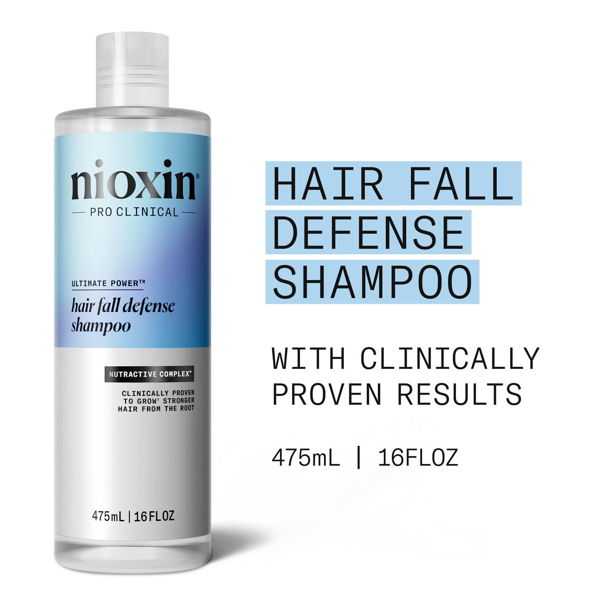 NIOXIN label close-up displaying ingredients and directions