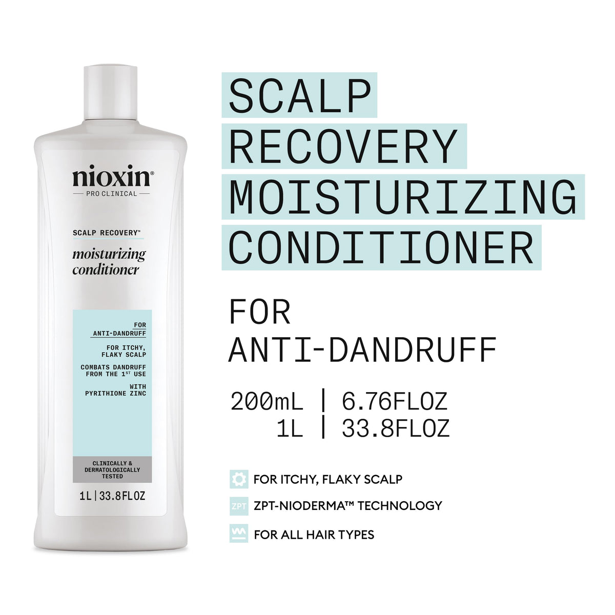 NIOXIN pump dispensing conditioner demonstrating easy application benefit