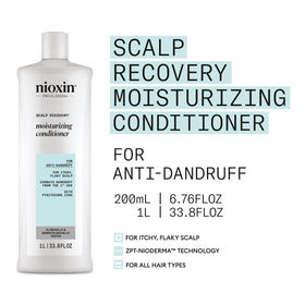 NIOXIN pump dispensing conditioner demonstrating easy application benefit