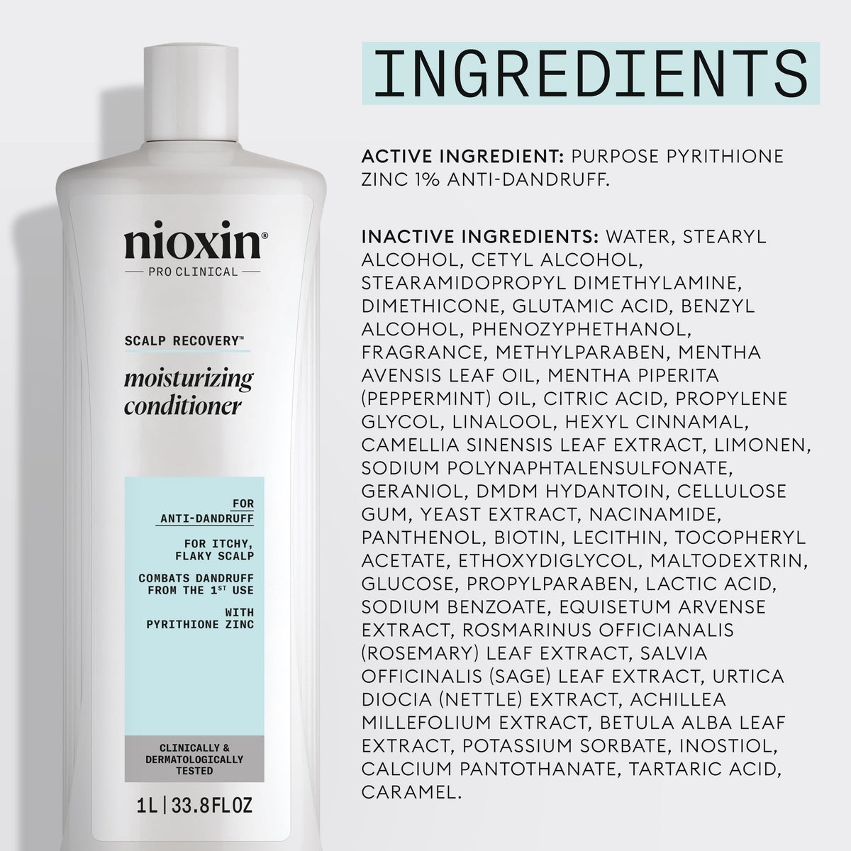 NIOXIN scalp massage application demonstrating calming and detangling benefit
