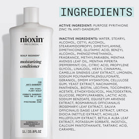 NIOXIN scalp massage application demonstrating calming and detangling benefit
