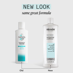 NIOXIN back label close-up listing active ingredients and instructions