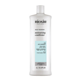 NIOXIN front bottle view showing product and hydration benefit