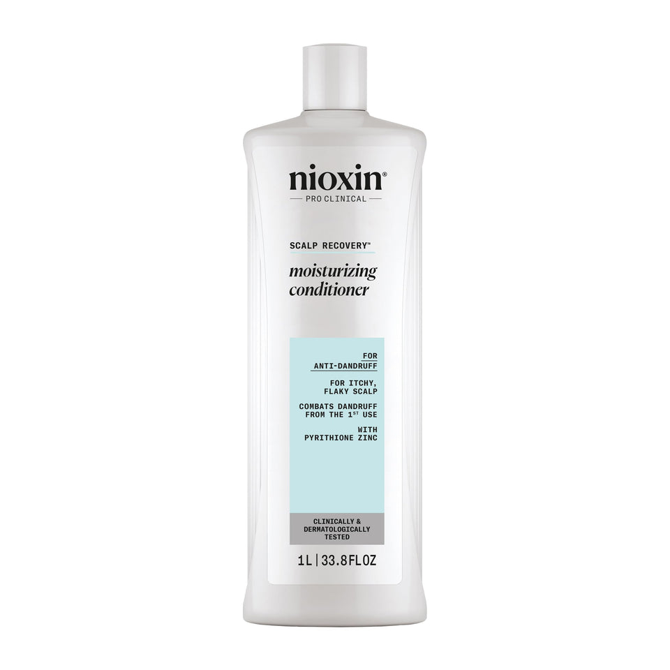 NIOXIN front bottle view showing product and hydration benefit