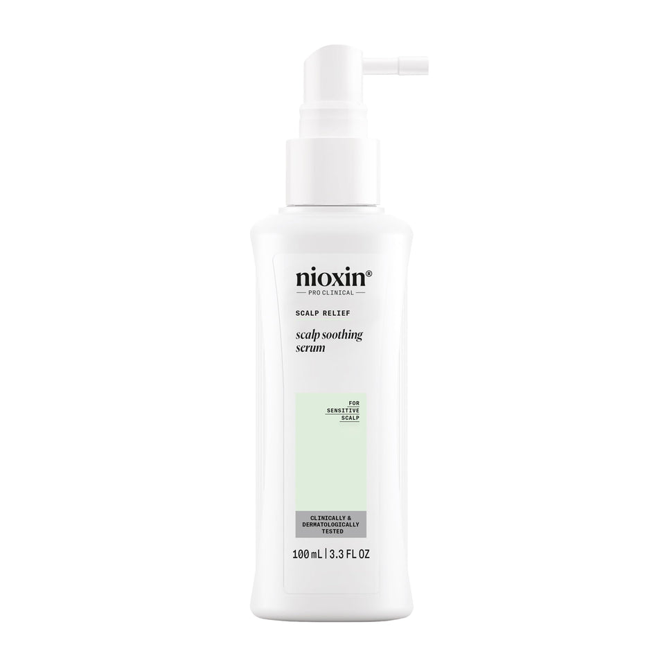 NIOXIN front packaging showing bottle and benefits