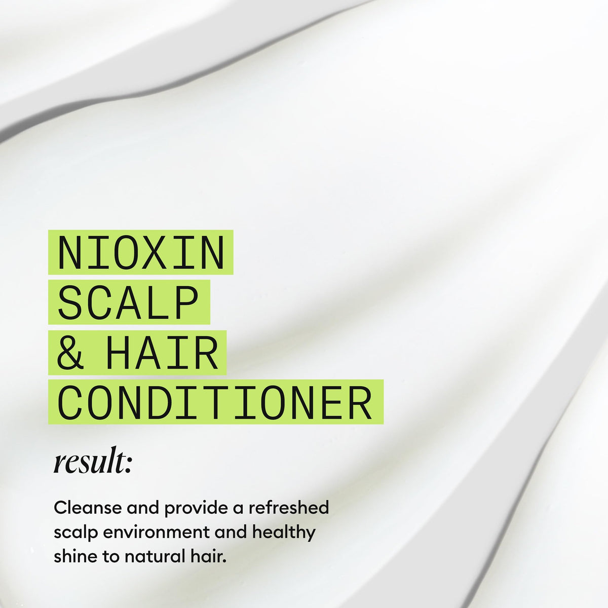 Nioxin scalp treatment application scene showing targeted use for fuller appearance