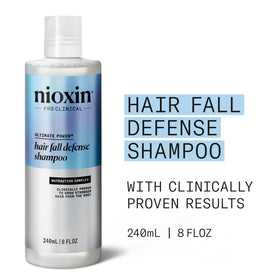 NIOXIN label close-up highlighting active ingredients and clarity