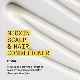 Nioxin textured hair styling result showing improved body and resilience