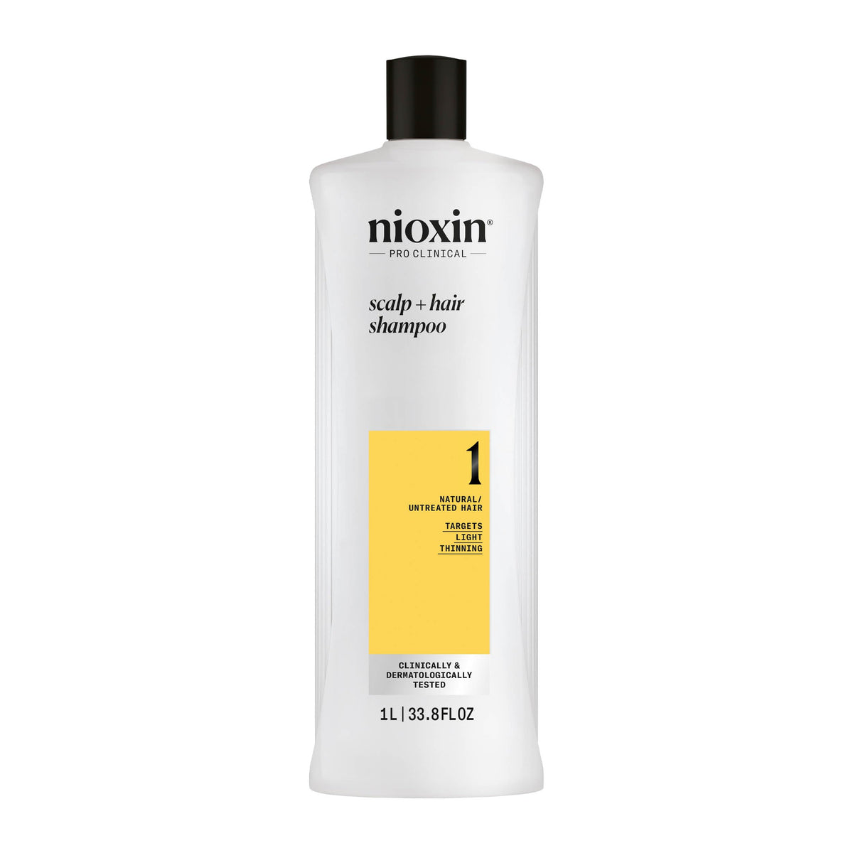 Nioxin System 1 front bottle showing brand and product benefits