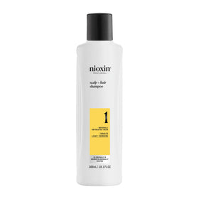 NIOXIN front bottle view showing product for visible thicker-looking hair
