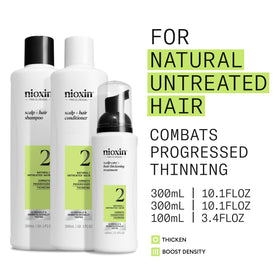 Nioxin lightweight conditioner close-up showing smooth texture and added resilience