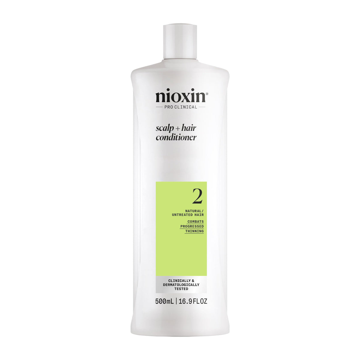 NIOXIN front bottle view showing System 2 conditioner, professional results