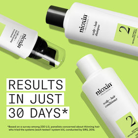 NIOXIN leave-in treatment bottle for scalp refresh and volumizing benefit