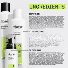 NIOXIN kit on bathroom shelf in lifestyle scene showing daily routine benefit